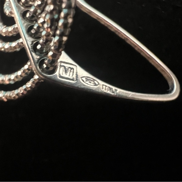 Italian 925 Sterling Silver Multi-Hoop Earrings – Diamond Cut - Picture 13 of 15